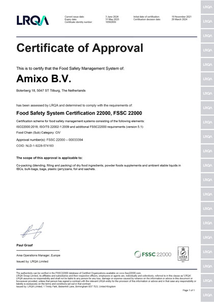 FSSC 22000-certificaat