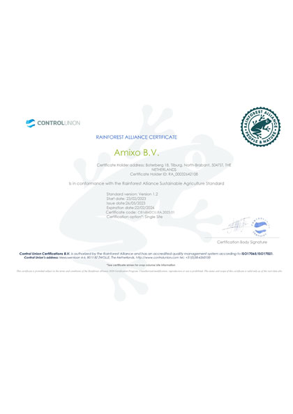Rainforest Alliance-certificaat